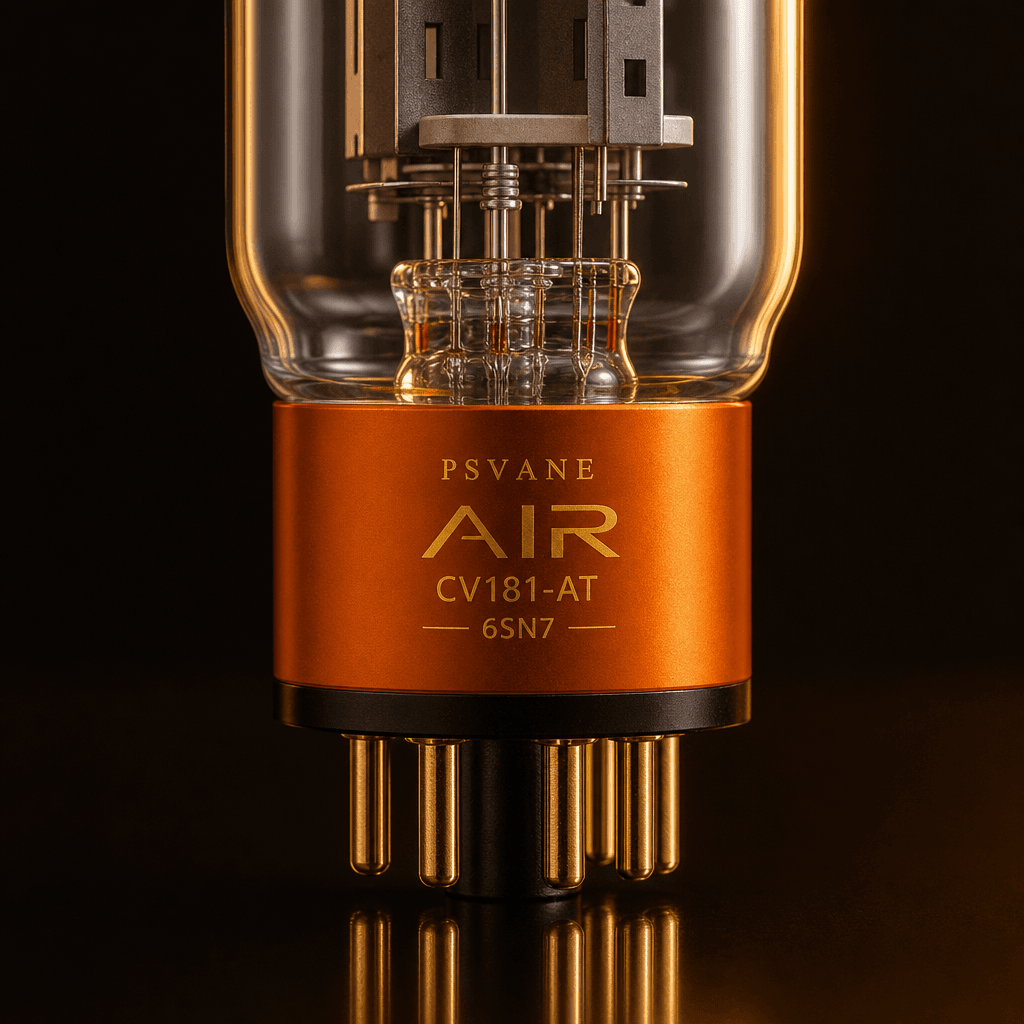 PSVANE AIR CV181-AT / 6SN7 vacuum tube angled detail