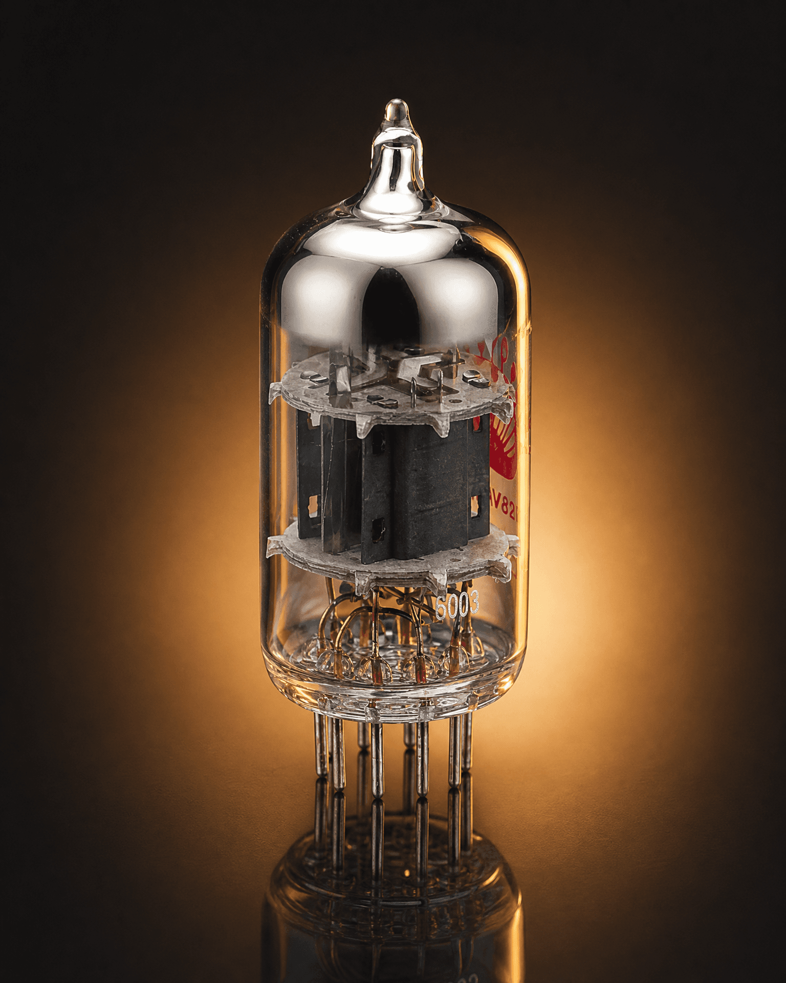 PSVANE ART TII 12AU7-S / ECC82 vacuum tube angled detail